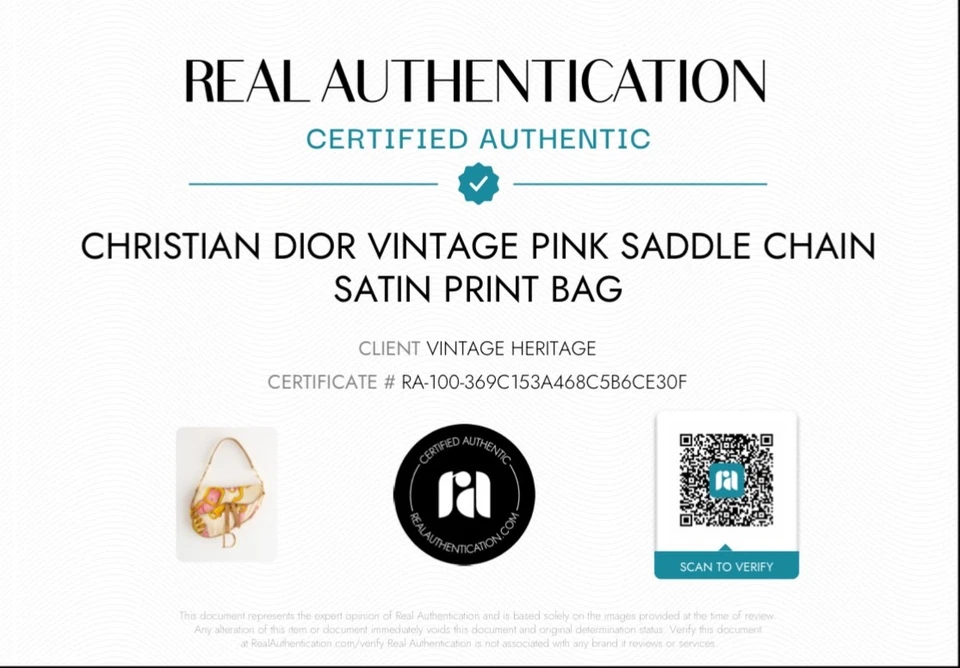 Bolso Christian Dior Vintage Sex And The City Rosa Cadena Satén Estampado Foto 2 de 4