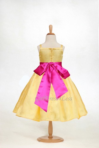 Vestido amarillo espagueti flor de Pascua niña 12M 18M 24M 2 4/4T 6/6X 8 10 12 - Imagen 13 de 37