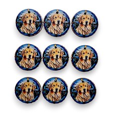 Golden Retriever Printed Mini Ornaments Box of 9