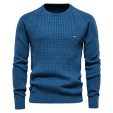 Men's Slim Fit Crewneck Sweater Casual Knitted Pullover Warm Sweaters