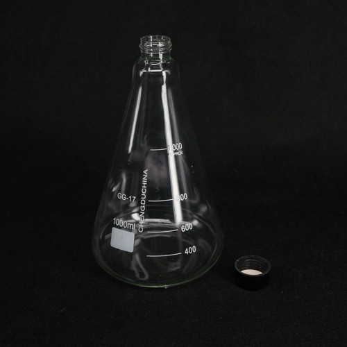 Glass 50-3000ml Conical Erlenmeyer Narrow Mouth Screw Cap Flask Lab Glassware - Picture 46 of 53