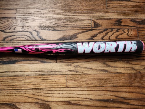 Mazza da softball Worth 454 120 Jeff Hall Slowpitch SB4JHU 34" 27,5 once rosa USSSA - Foto 17 di 24
