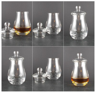 6 Spey Dram Nosing Tasting Whisky Whiskey Gläser + 6 Glasdeckel
