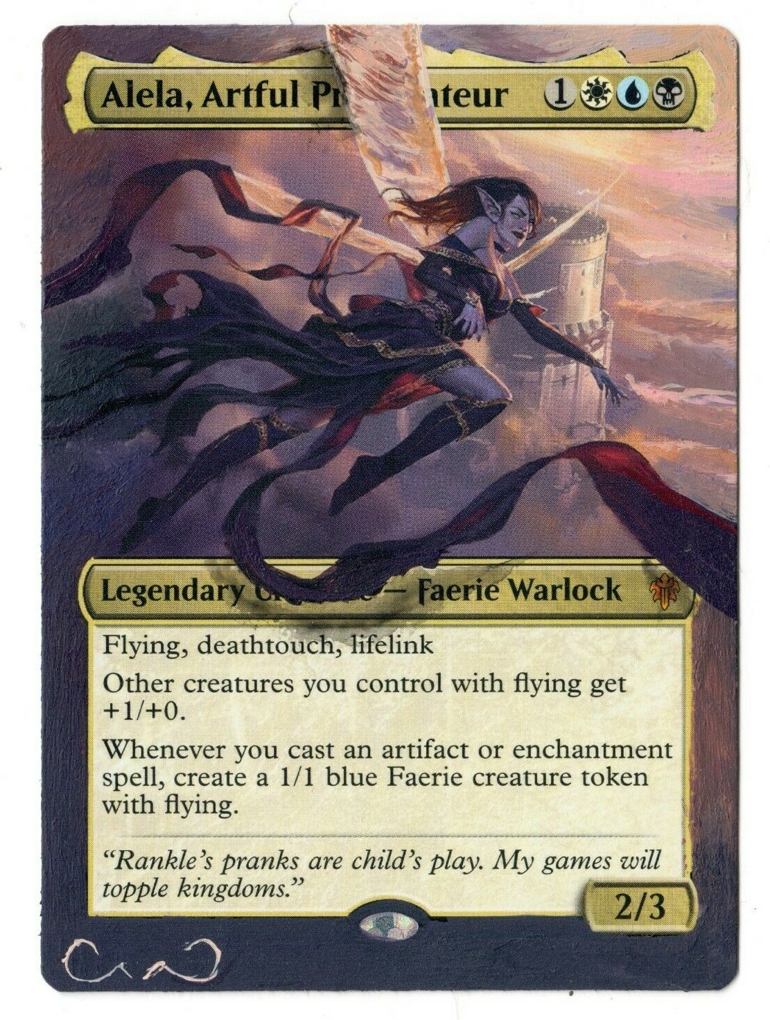 Alela Artful Provocateur Altered Full Art MTG Magic Commander EDH