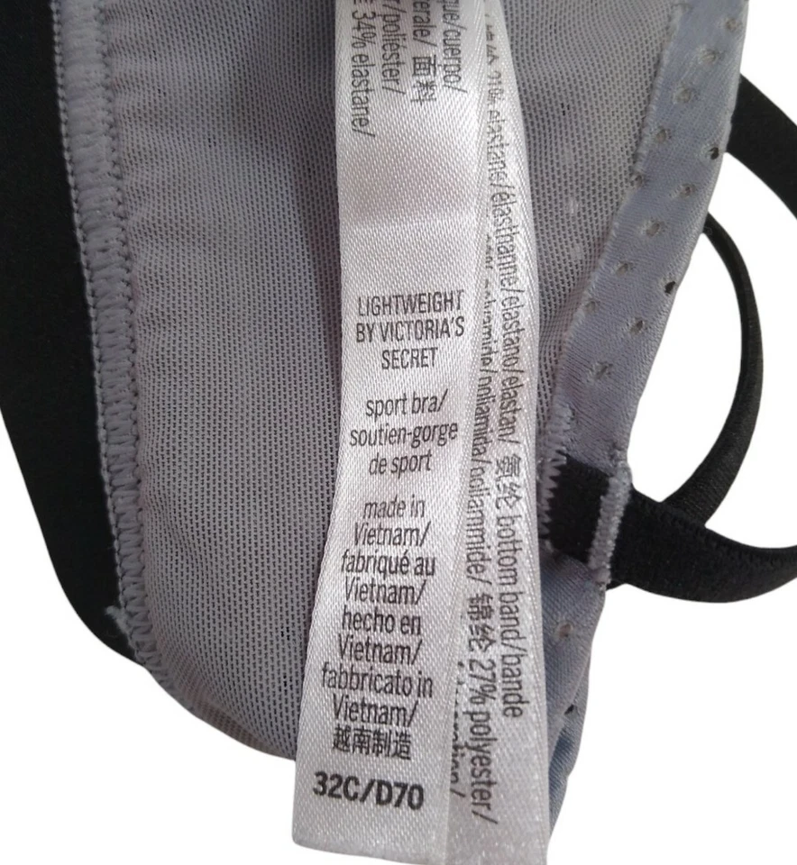 Sujetador deportivo Victoria's Secret espalda deportiva malla sin cables almohadillas extraíbles 32C Foto 4 de 4