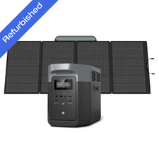 EcoFlow Solar Power Station DELTA 2 Max 2048Wh  400W Solar Panel Kit Refurbishe