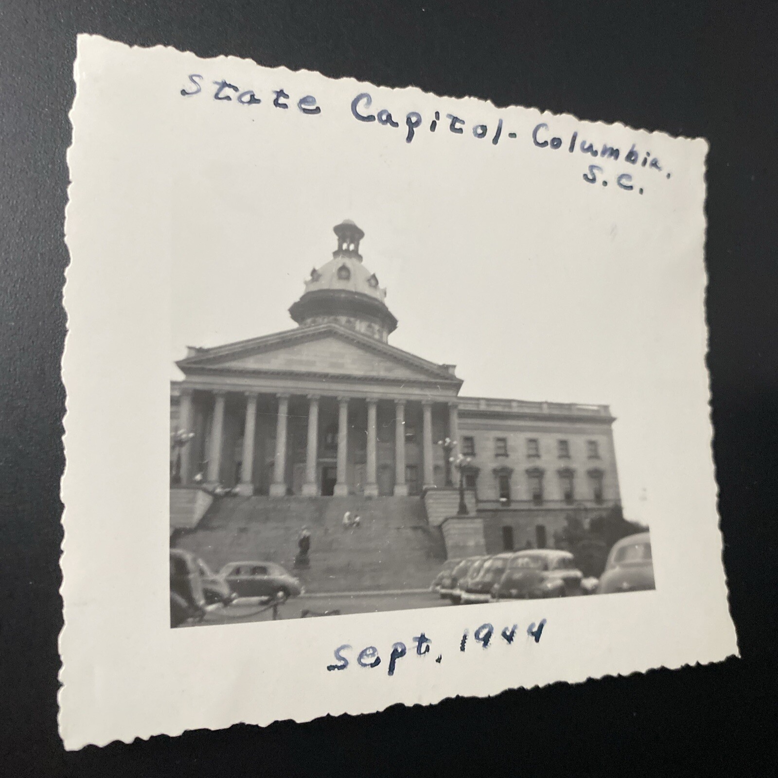 1944 State Capital Columbia South Carolina SC Parking Lot Cars Real Photo P16c21 thumbnail 5