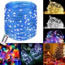 USB Twinkle LED String Fairy Lights 5-30M , 50-300LED Copper Wire Party Remote