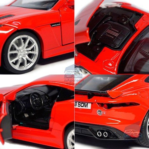Jaguar F-Type 1/32 Model Car Diecast Toy Vehicle Collection Gift Red - Picture 10 of 12