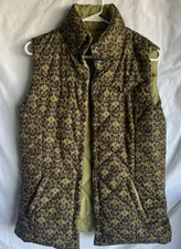 Roper Womens Reversible Womens M Olive Green Puffer Vest Jacket