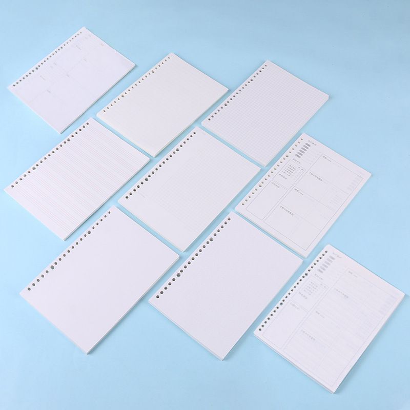 A4 A5 B5 Kraft Grid Dot Blank Notebook Refill Paper for Planner School Office  -image