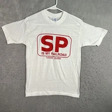 Vintage 70s Southern Pacific Railroad Train Tuscon Division T Shirt Adult Medium
