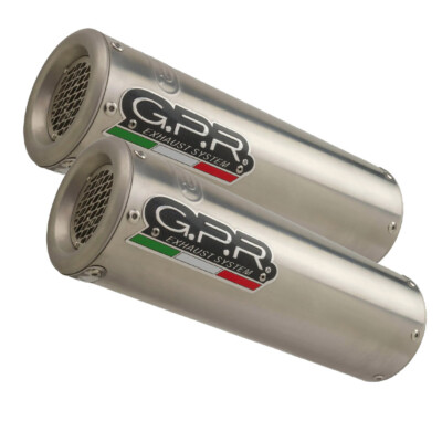 Ducati 848 2007-13 GPR M3 Inox  Pair of Homologated slip-on exhaust catalized