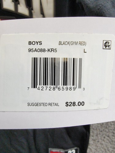 Jordan Practice Flight Graphic T-Shirt Boys' L Black Multi Crewneck Short Sleeve - Picture 14 of 14