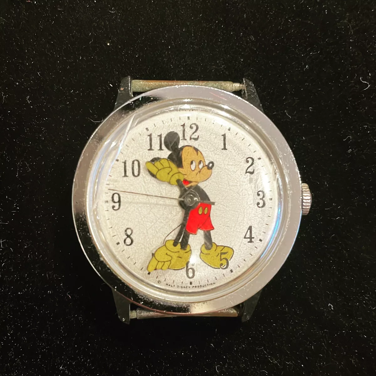 Vintage 1970 Timex Mickey Mouse Fun Timer 17 Jewel Watch Rare