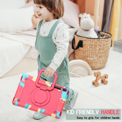 For Samsung Tab S7 FE/T 730/T 970 Shockproof Armor Rotating Kickstand Case Cover - Picture 77 of 79