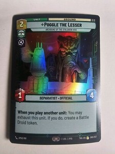 Star Wars Unlimited Poggle the Lesser #080 Foil Twilight of the Republic