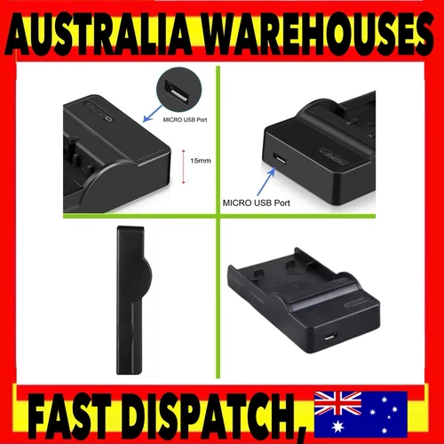 Battery / USB Charger For Nikon Coolpix S32 S33 S100 S2500 S2550 S2600 S2700 AUS - Picture 3 of 6