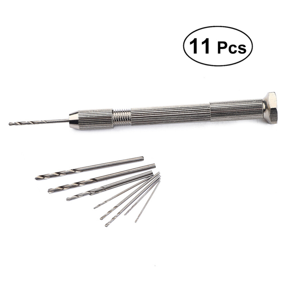 Pin Vise Hand Drill With Drill Bits Rotary Tools For Models And Hobby With 20 Pieces Drill Bits