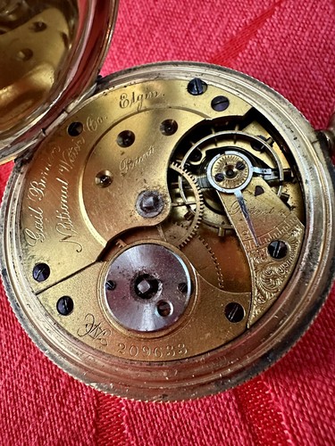 Elgin Gail Borden 1873 Keywind Pocket Watch 10 Size Model 2 (No Glass) 209633 - Picture 7 of 8