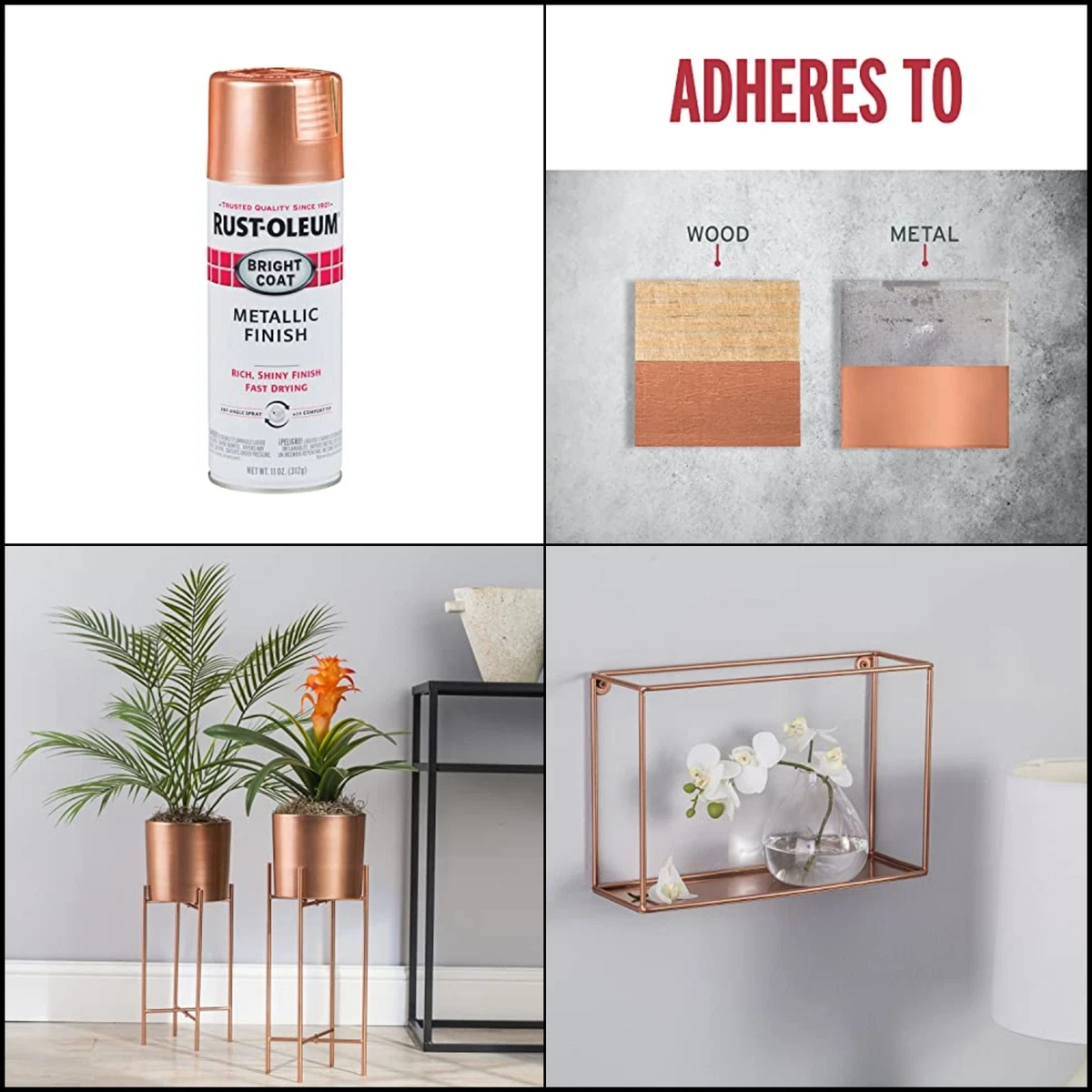 Rustoleum metallic shop copper rose