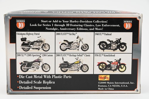 Maisto Harley Davidson Series 10 1:18 Die Cast Replica 1936 EL Knucklehead Black - Picture 3 of 5