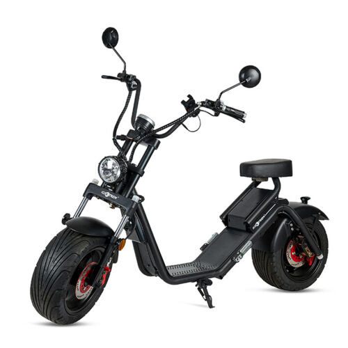 Moto electrica scooter matriculable 1200w 60v 20A bateria CityCoco Negra oferta! - Imagen 1 de 12