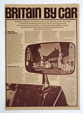 1972 BTA Britain Ireland By Car Flyer UK Tourist Travel Auto Motorall Vacation