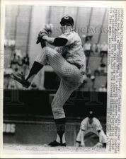 1970 Press Photo Cleveland Indian pitcher Steve Dunning debuts vs Brewers