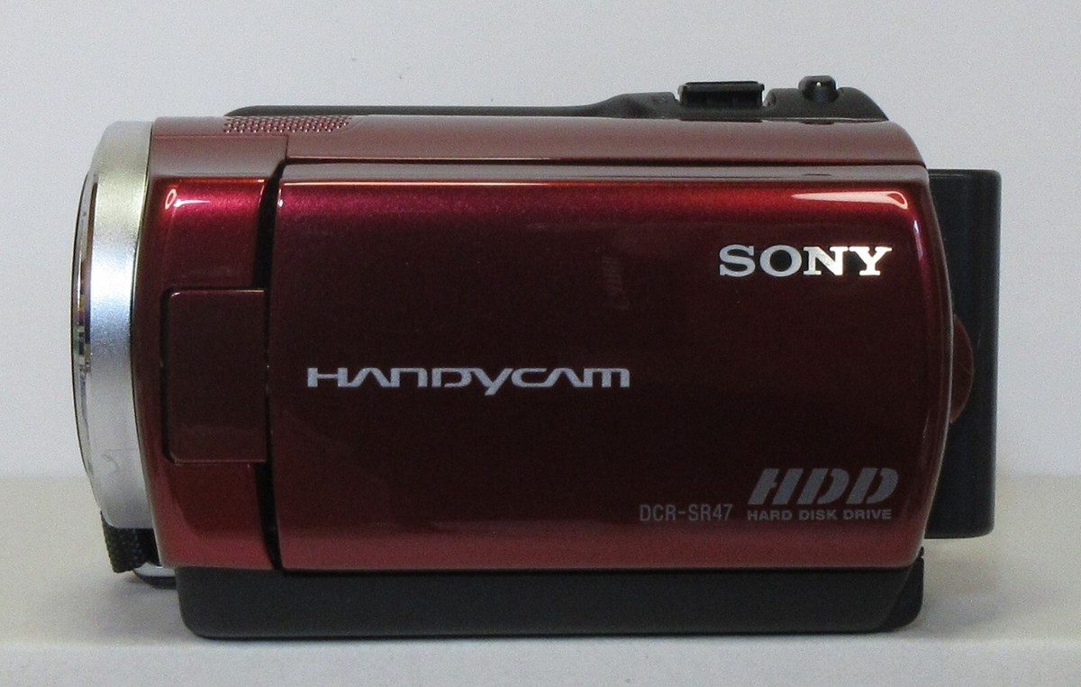 Sony DCR-SR47 60GB Red Handycam 60x Zoom Video Camcorder w
