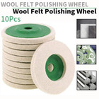 10Pcs 100mm Wool Buffing Polishing Discs Wheel 4-1/2'' For Metal Angel Grinder