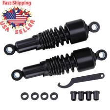 267mm 10" Shocks Absorber For Harley Sportster XL 883 1200 48 72 Lowering Black 