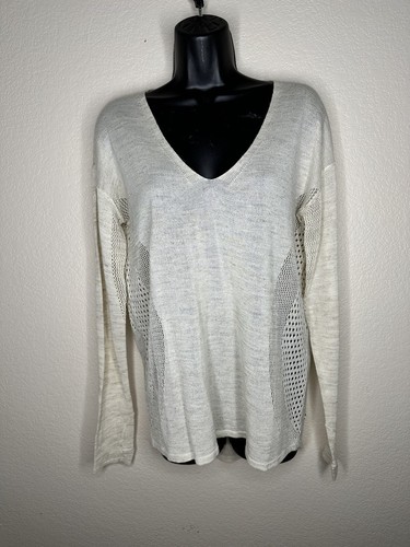 Lululemon Still Movement Sweater *Linen Heathered Muslin tan Sz 6 - Picture 4 of 11