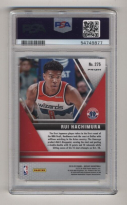 2019-20 Panini Mosaic #275 Rui Hachimura PSA 10 Silver RC 2019-20 Panini Mosaic #275 Rui Hachimura PSA 10 Silver RC