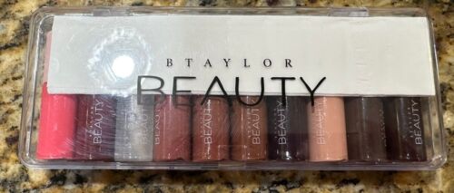 Lucidalabbra B Taylor beauty/make up 10 mini lucidalabbra in custodia trasparente NUOVO - Foto 2 di 4