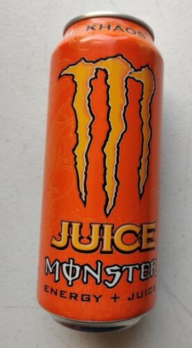 Discontinued Collectible Monster Energy Khaos Full Unopened Can Rare - Afbeelding 1 van 4