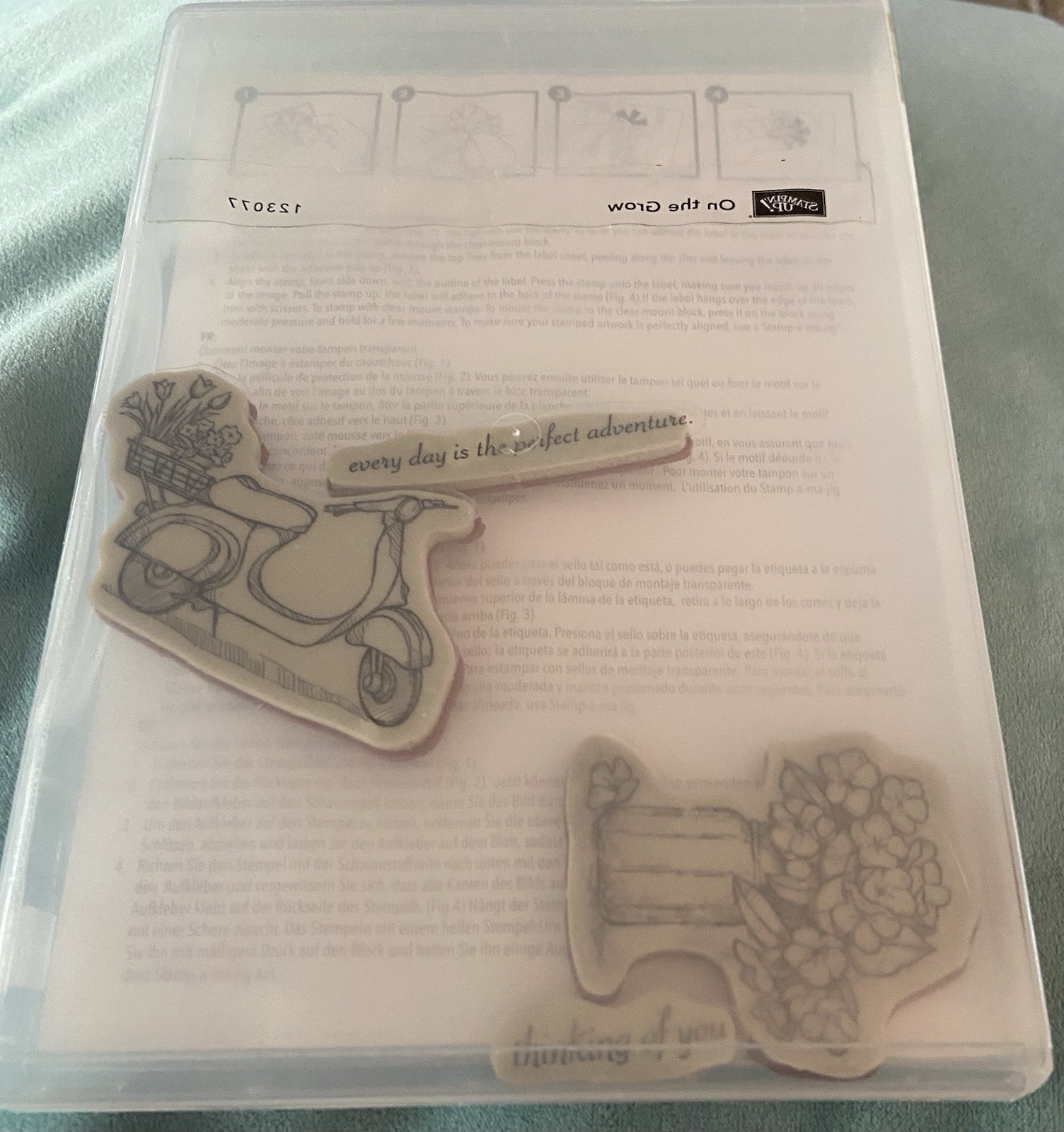 Stampin' Up! ~On The Grow~Rubber stamp set~Used! Great Condition-Flowers
