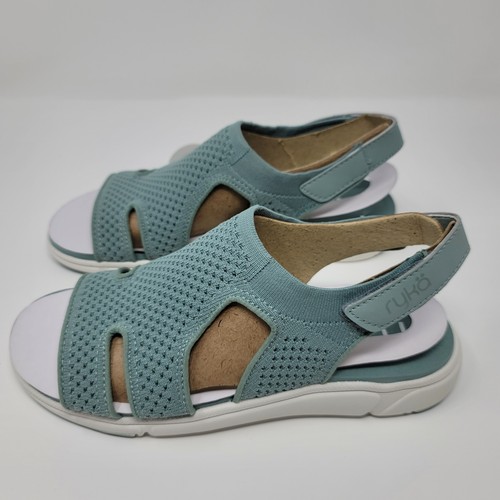 Ryka Women's Stretch Knit Sport Slingback Sandals Micha Sage Tidal Blue Sz 7.5W - Picture 3 of 10