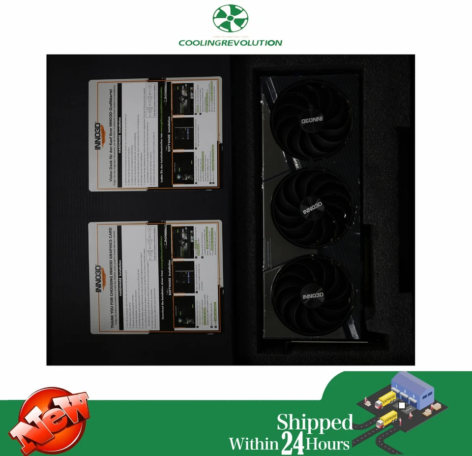 Graphics card Heatsink Fan for NNO3D RTX 5090 X3 OC GPU No Core & VRAM - Image 4 of 4