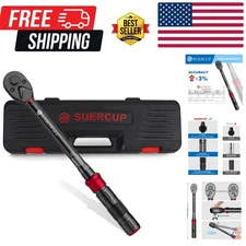 Precision 3/8-Inch Click Torque Wrench - 5-45 Ft-Lb, Dual-Direction Performance