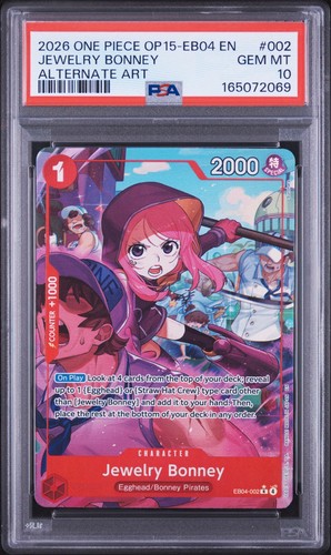 Jewelry Bonney (Alternate Art) graded PSA 10 for sale on eBay