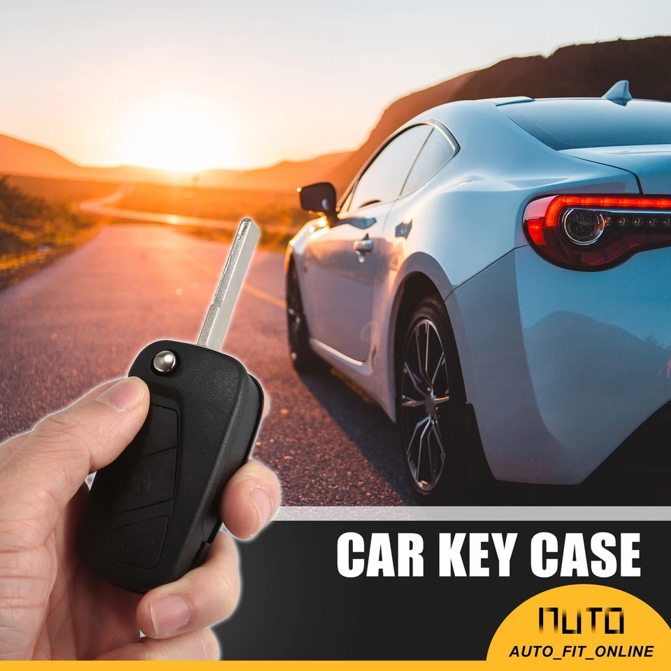 3 Key Buttons Remote Control Fob Key Case Shell Single Custom for Ford Ka 08-16 - Image 3 of 4