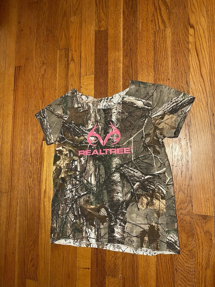 Camisa Realtree AP Camuflada L SS Árbol Camuflaje Naranja Logo Caza T32 Foto 3 de 4