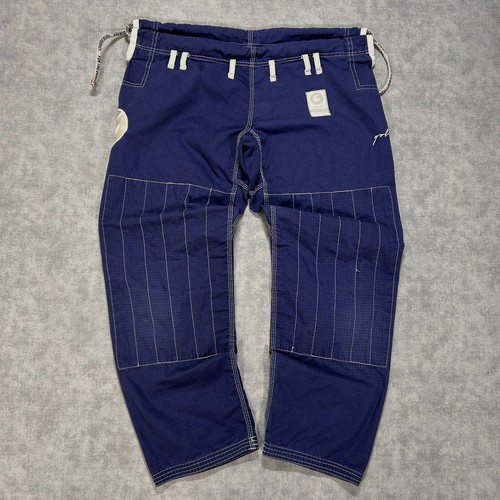 Gold BJJ Aeroweave ripstop padded knee JIu Jitsu navy martial arts pants mns A2L
