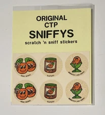MATTE Vintage CTP Scratch Sniff Sticker Sheet... *ORANGE*