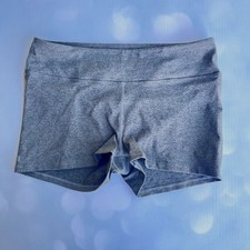 NOBULL Womens Heather Grey Compression Training Shorts Size Medium Made in USA