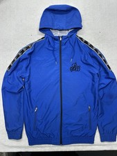 Bee Inspired Men's B33 Royal Blue Windbreaker Jacket Hooded Size Medium