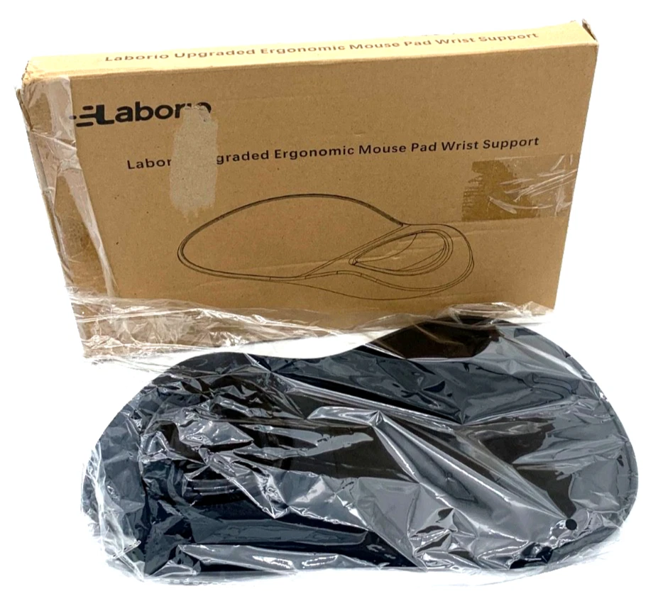 Laborio Ergonomic Black Mouse Pad Gel Wrist Rest Large( 10.6'' x 9'') New In Box - Image 2 of 4