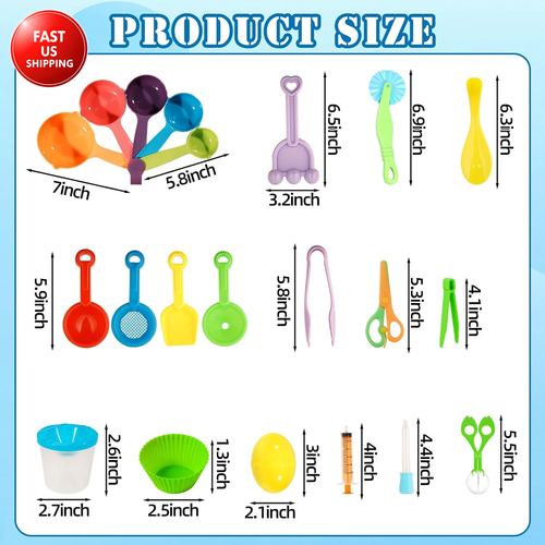20PCS Sensory Bin Tools, Sensory Sand Tools Set, Sensory Bin Filler, Fine Motor  - Picture 2 of 12