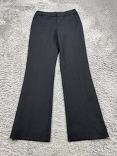 Carlisle Pants Women 6 Black High Rise Stretch Straight Leg Career Slack Trouser